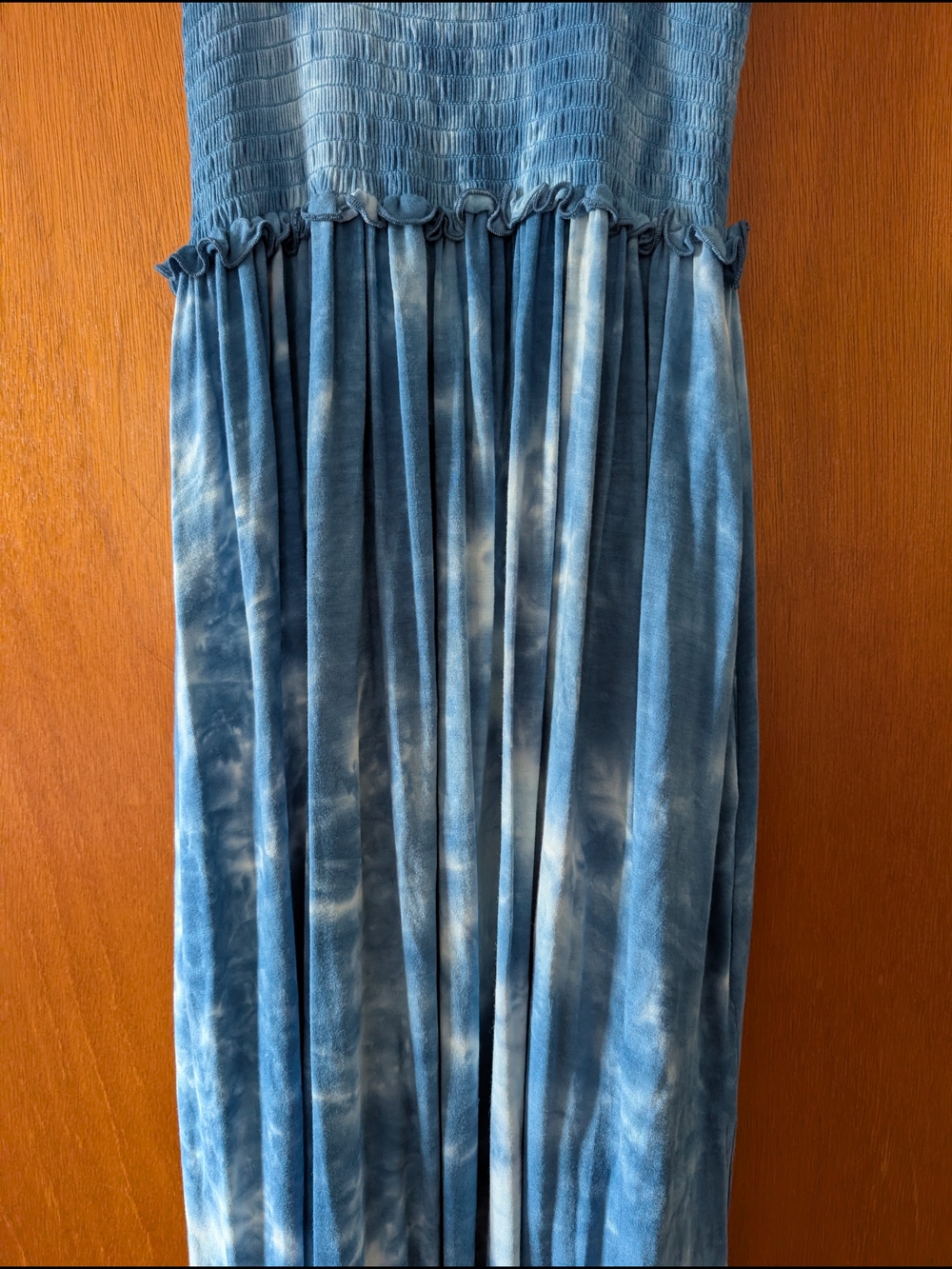 NATURAL LIFE Blue Tie-Dye Maxi Dress Boho Fairycore Whimsy - Picture 4 of 9